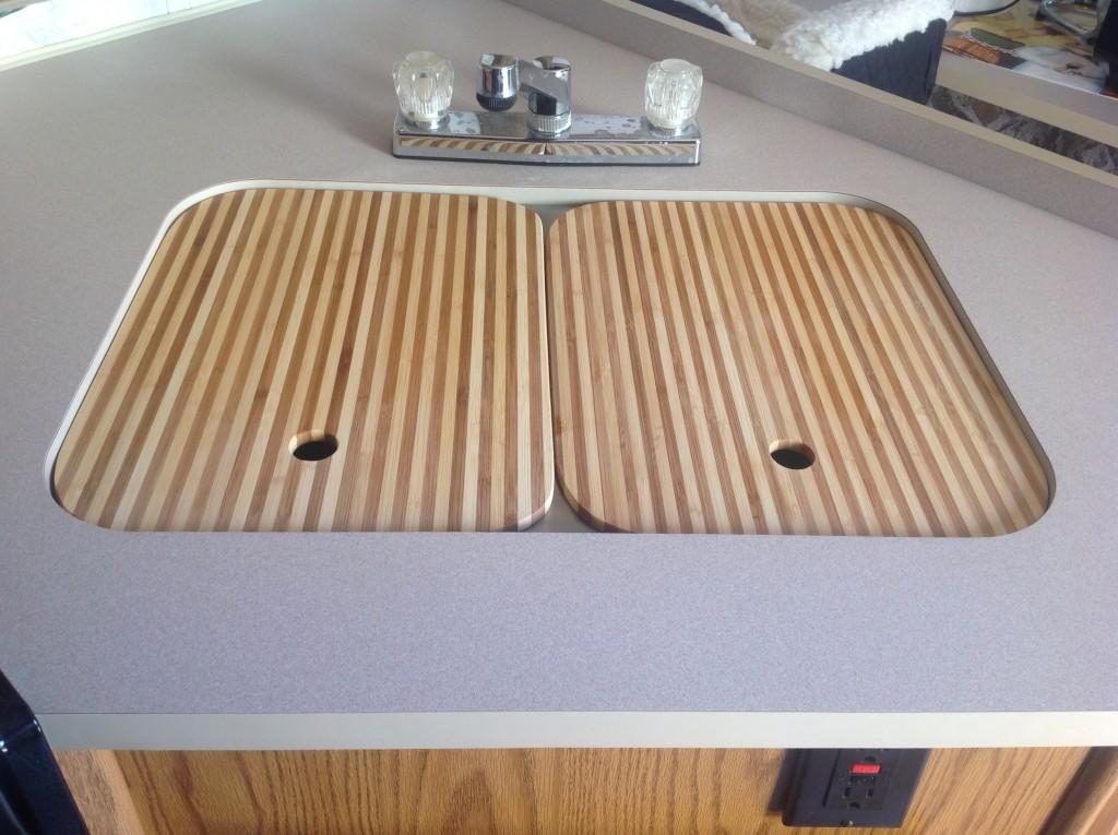 rv double kitchen sink covers